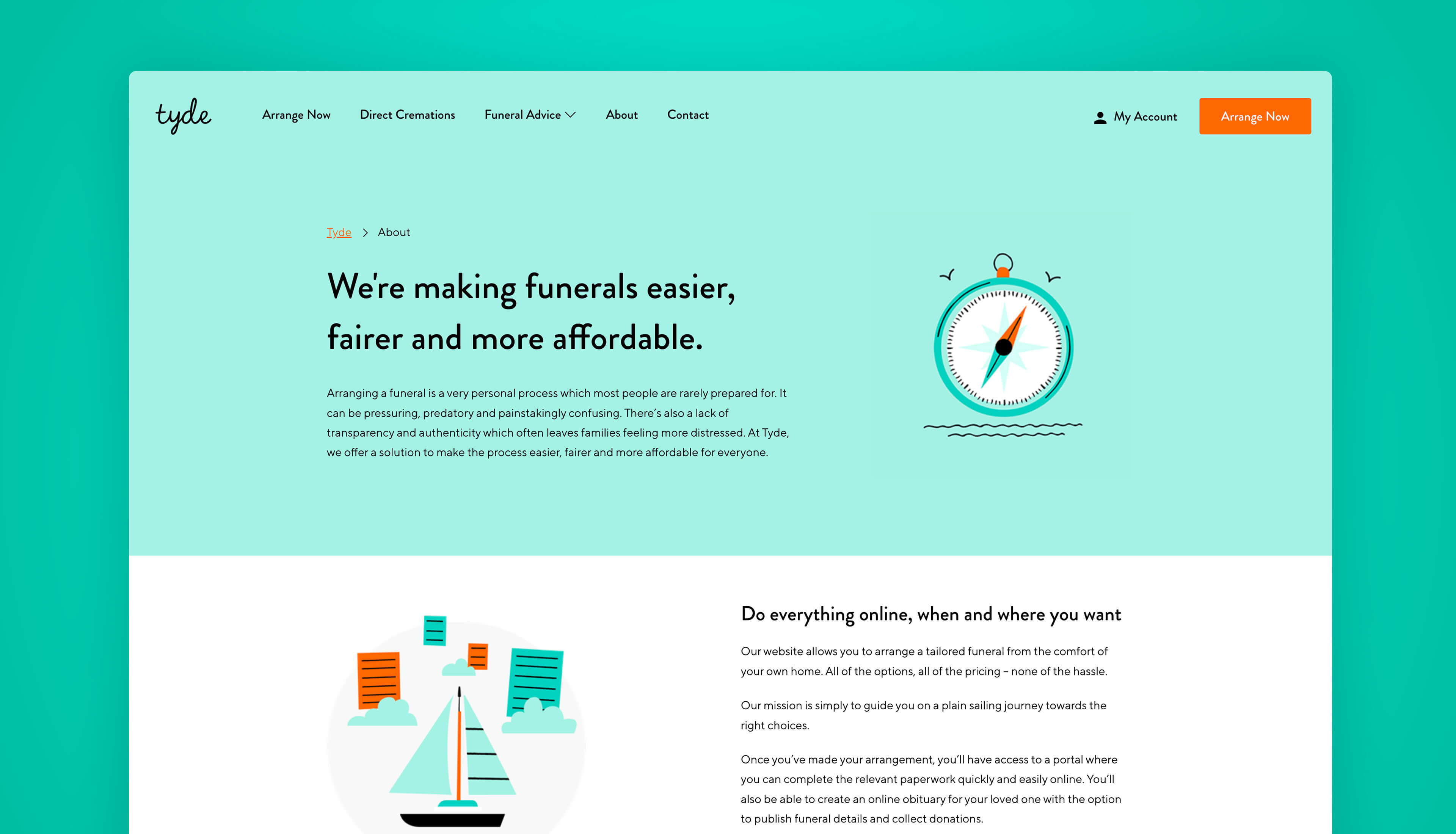 The Tyde Group Website Design